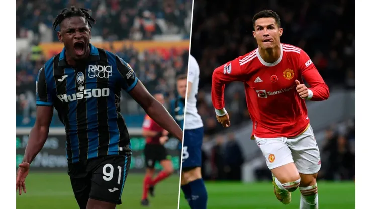 Duván Zapata y Cristiano Ronaldo