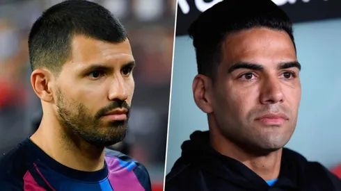 Radamel Falcao le dio su apoyo al Kun Agüero.