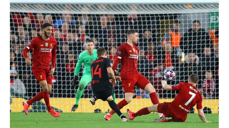 Imágenes del último Liverpool vs. Atlético de Madrid por la Champions League.