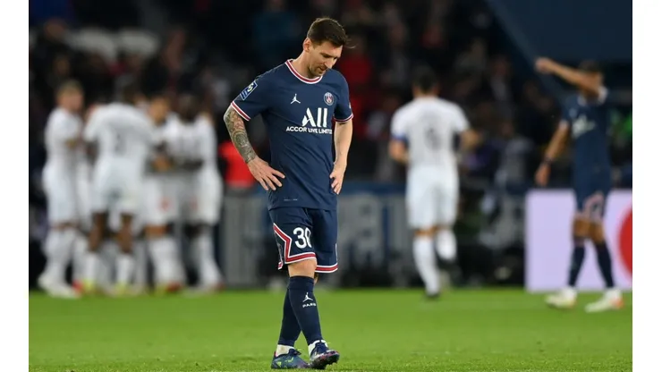 Lionel Messi en un encuentro con PSG.