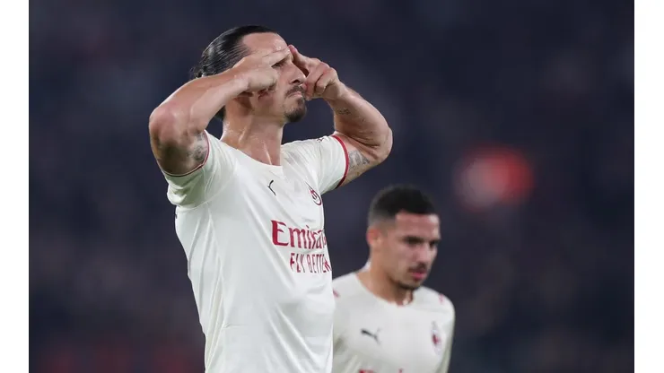 Zlatan Ibrahimovic, autor de un gol para Milan.