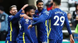Chelsea en festejo de gol.