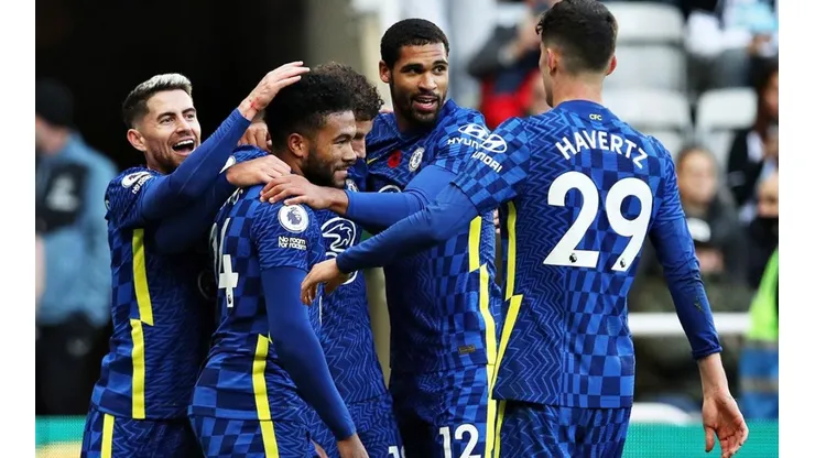 Chelsea en festejo de gol.