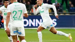 Festejo de gol de Wahbi Khazri.