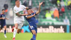 Mariano sufrió un duro golpe en la nariz.