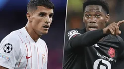 Sevilla vs. Lille por la UEFA Champions League. (Fotos: Getty Images).