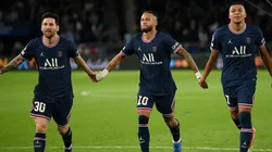 Lionel Messi, Neymar y Kylian Mbappé.