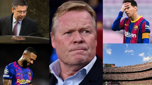 Las imágenes que resumen el difícil 2021 del Barcelona.