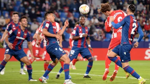 Antoine Griezmann abrió el marcador ante Levante.