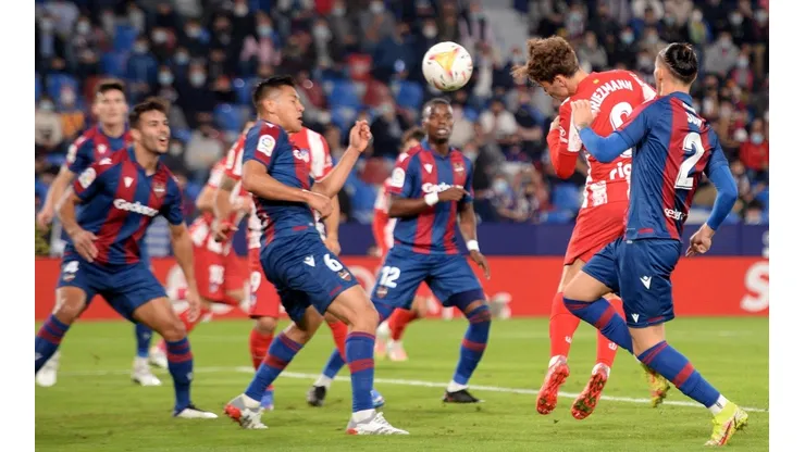 Antoine Griezmann abrió el marcador ante Levante.
