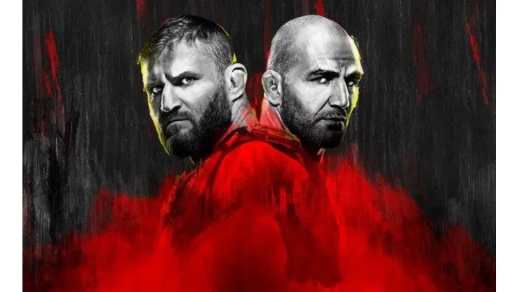 Jan Blachowicz vs. Glover Teixeira por el UFC 267. (Foto: Twitter oficial de la UFC en español @UFCEspanol).