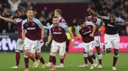 West Ham celebra la victoria ante Manchester City.