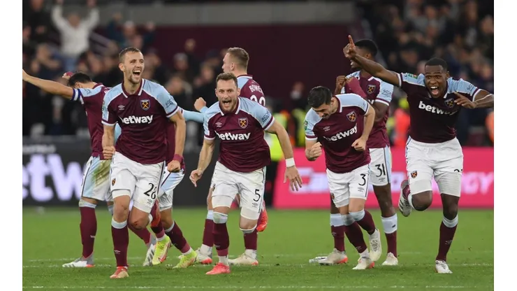 West Ham celebra la victoria ante Manchester City.