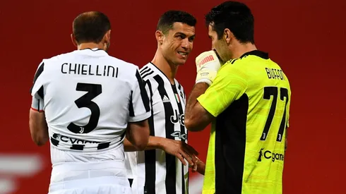 Giorgio Chiellini y Cristiano Ronaldo