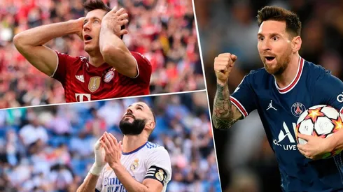 Lewandowski, Benzema y Messi, tres de los candidatos a ganar el Balón de Oro.