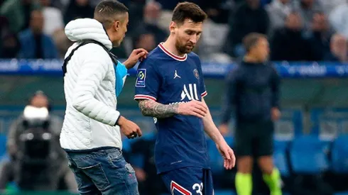 Encuentro del intruso con Messi