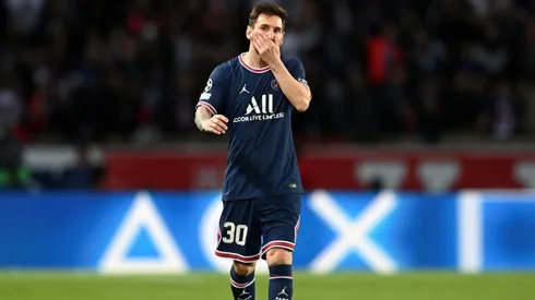 Lionel Messi en un encuentro con PSG.