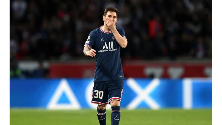 Lionel Messi en un encuentro con PSG.