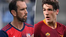 Cagliari y Roma se enfrentan por la Serie A (Fotos: Getty).