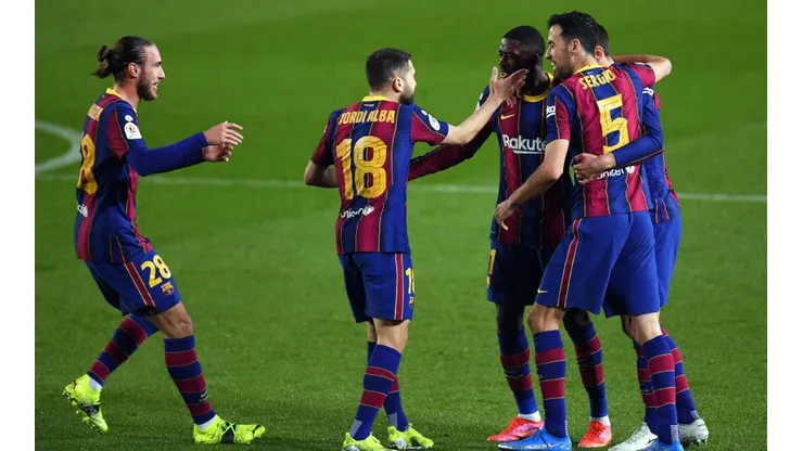 Jugadores del Barcelona.