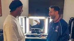 Ronaldinho visitó a Messi en las instalaciones de PSG