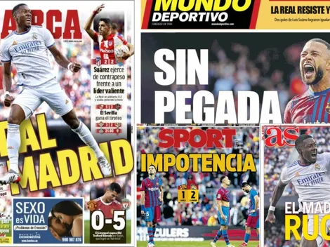 Las portadas tras la victoria del Real Madrid en Barcelona