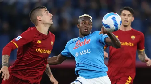 Gianluca Mancini y Victor Osimhen.