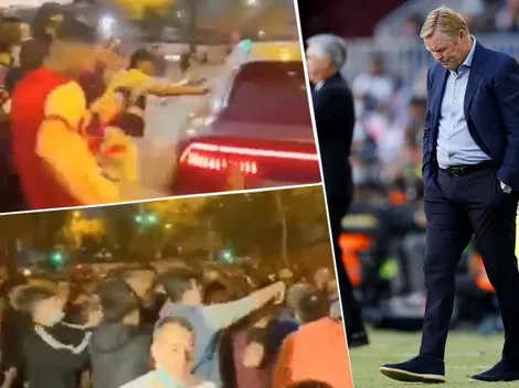 Video | Los hinchas de Barcelona chocaron con Koeman y fueron violentos al exigir su renuncia