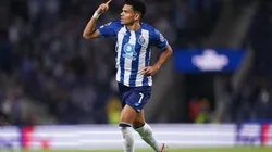 Luis Díaz en festejo de gol con Porto.
