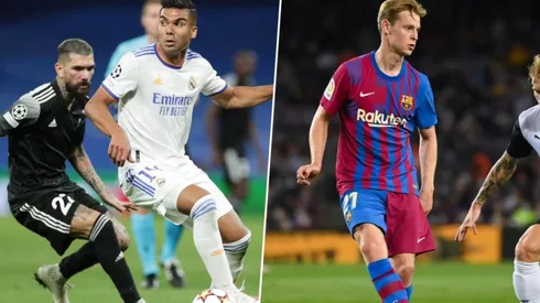 Casemiro y Frenkie de Jong son los jugadores de mayor valor en Real Madrid y Barcelona, respectivamente.