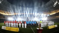 Así lució el estadio Al-Thumama para la final de la Copa del Emir.