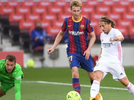 Los onces oficiales para Barcelona vs. Real Madrid