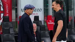 Sinisa Mihajlovic y Zlatan Ibrahimovic en un encuentro de la Serie A.