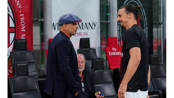 Sinisa Mihajlovic y Zlatan Ibrahimovic en un encuentro de la Serie A.