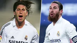 Sergio Ramos en su inicio y final con Real Madrid.