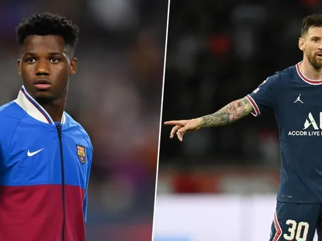 Incómodo: a Ansu Fati le preguntaron si habló con Messi sobre la '10' y no quiso responder