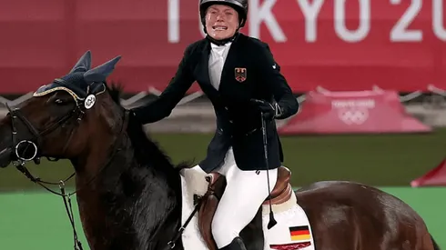 Annika Schleu, amazona del caballo Saint Boy