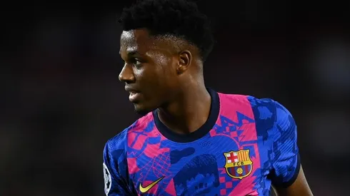 Ansu Fati ya renovó su contrato con Barcelona.