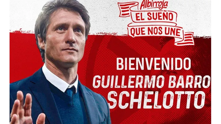 Barros Schelotto en imagen de presentación.