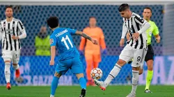 Acción de juego entre Juventus y Zenit.