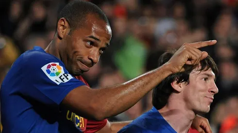 Thierry Henry y Lionel Messi fueron compañeros en Barcelona.