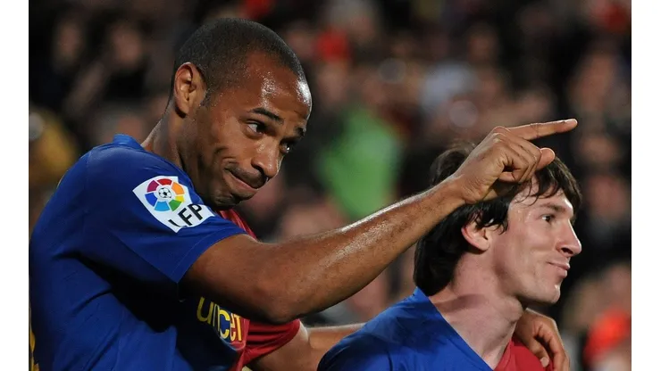 Thierry Henry y Lionel Messi fueron compañeros en Barcelona.