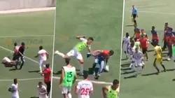 Momentos de la pelea en Colombia.