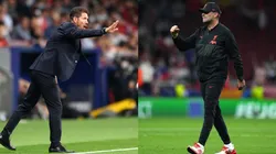 Diego Simeone y Jurgen Klopp anoche.