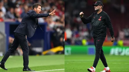 Diego Simeone y Jurgen Klopp anoche.