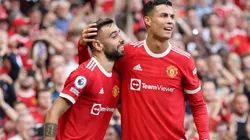 Cristiano Ronaldo y Bruno Fernandes en un encuentro con Manchester United.