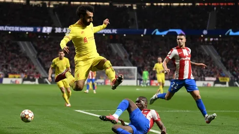Mohamed Salah marcó un doblete ante Atlético de Madrid.