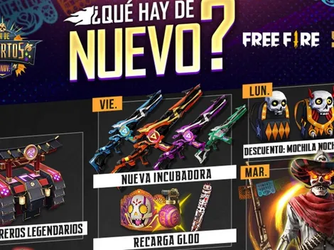 La nueva Agenda Semanal de Free Fire revela el evento de Día de los Muertos