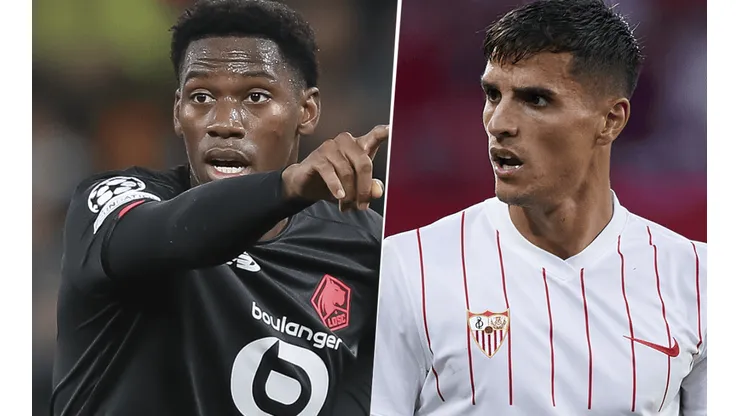 Lille vs. Sevilla por la UEFA Champions League. (Fotos: Getty Images).