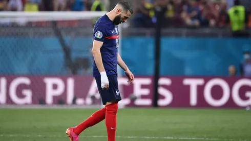 Karim Benzema en un encuentro con Francia.